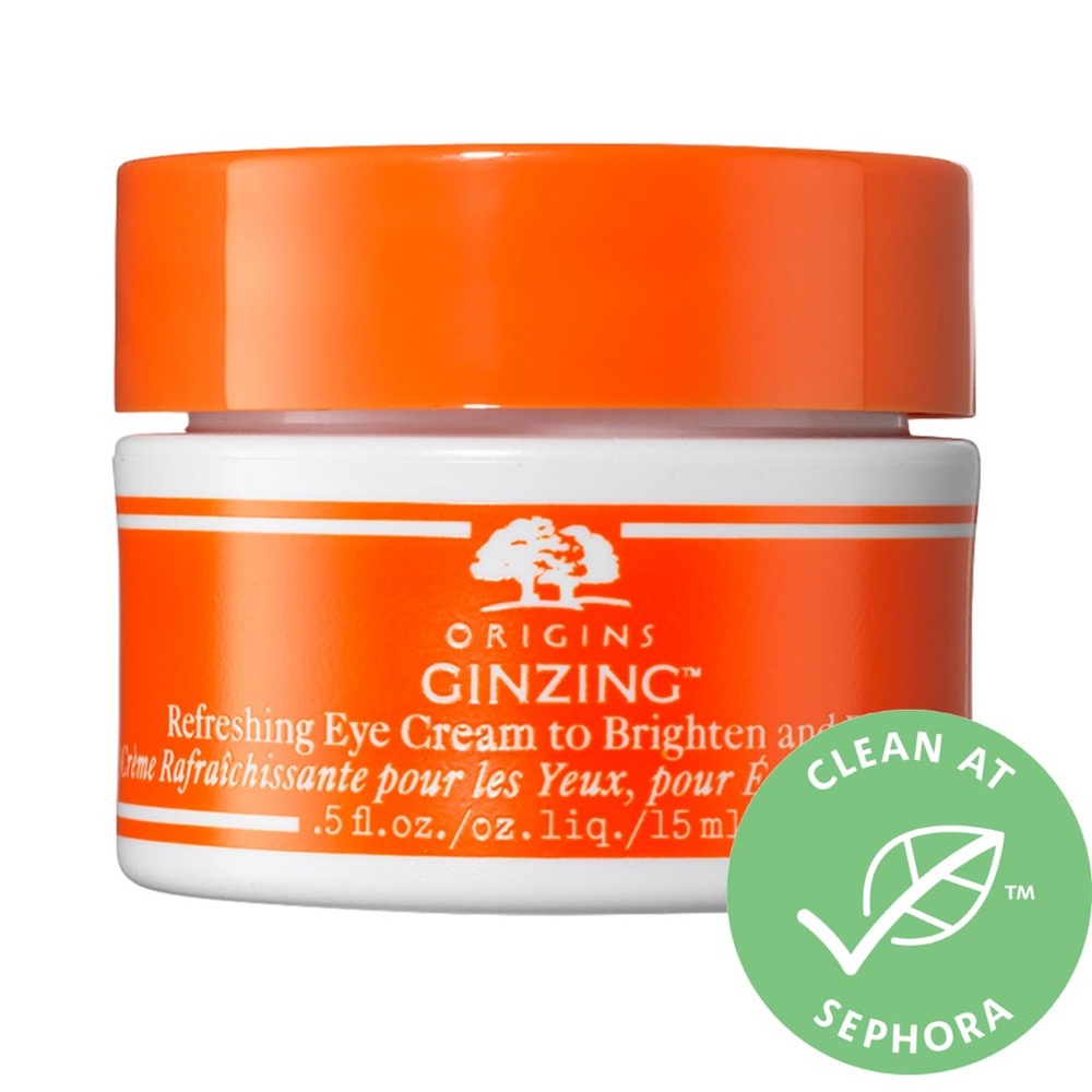 NEW FULL SIZE ORIGINS GINZING EYE CREAM IN SHADE WARM 15 ml